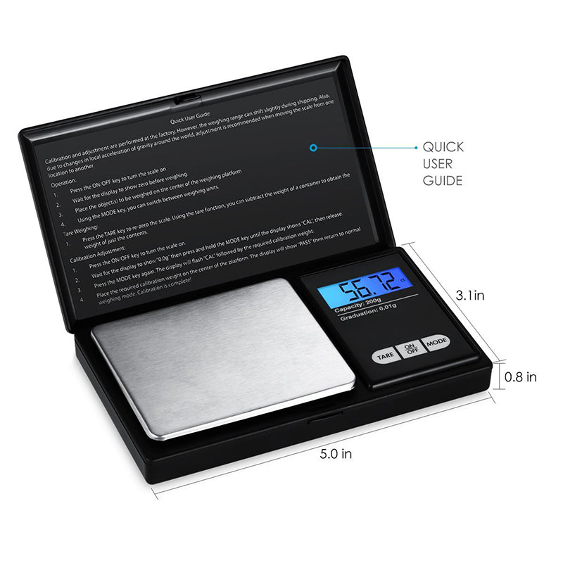 Stainless Steel Pocket Digital Scale 500g/0.01g