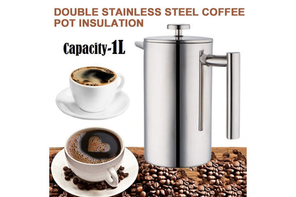 Coffee Plunger Stainless Steel French Coffee Press