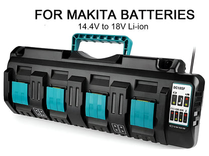 Makita battery Charger 14.4-18V Four Port Charger for Makita Battery
