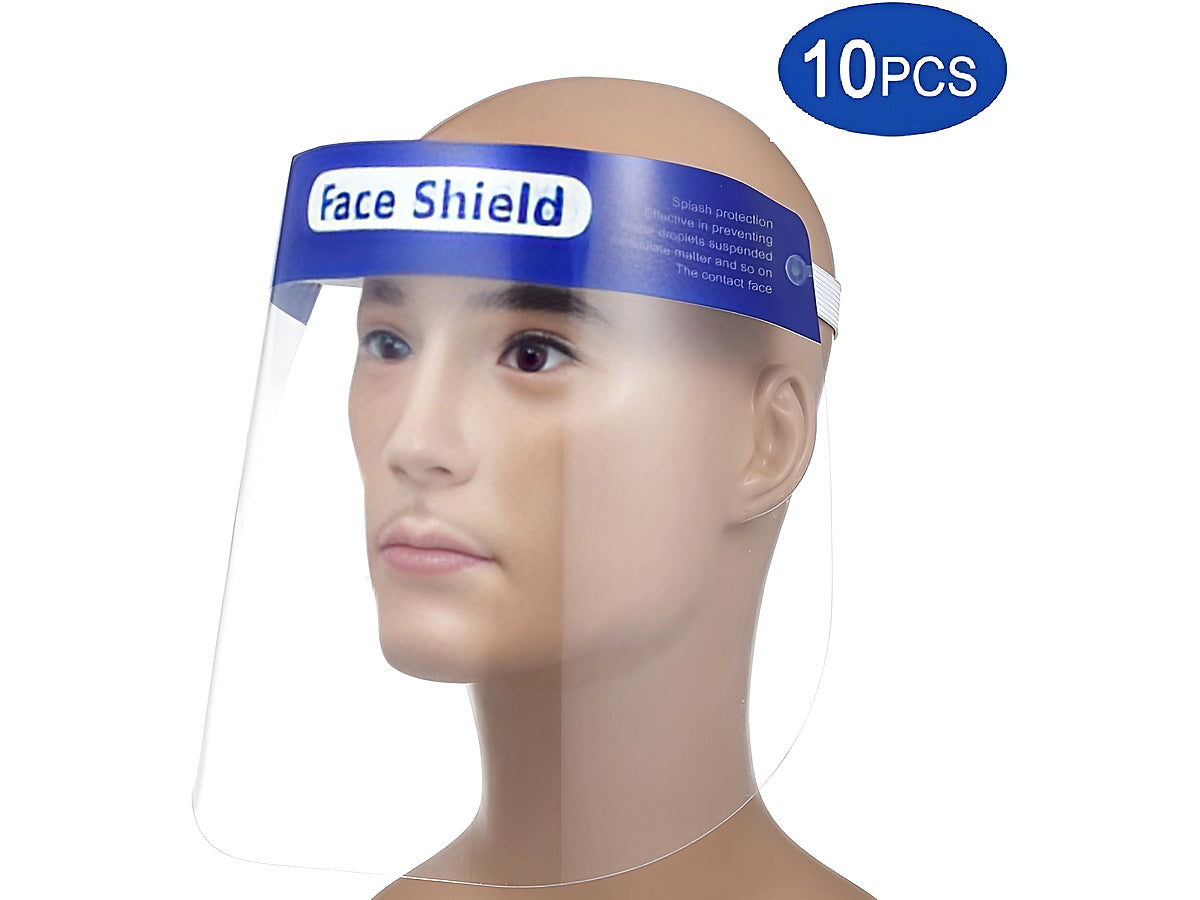 Protective Face Shield Transparent Mask 10PCS