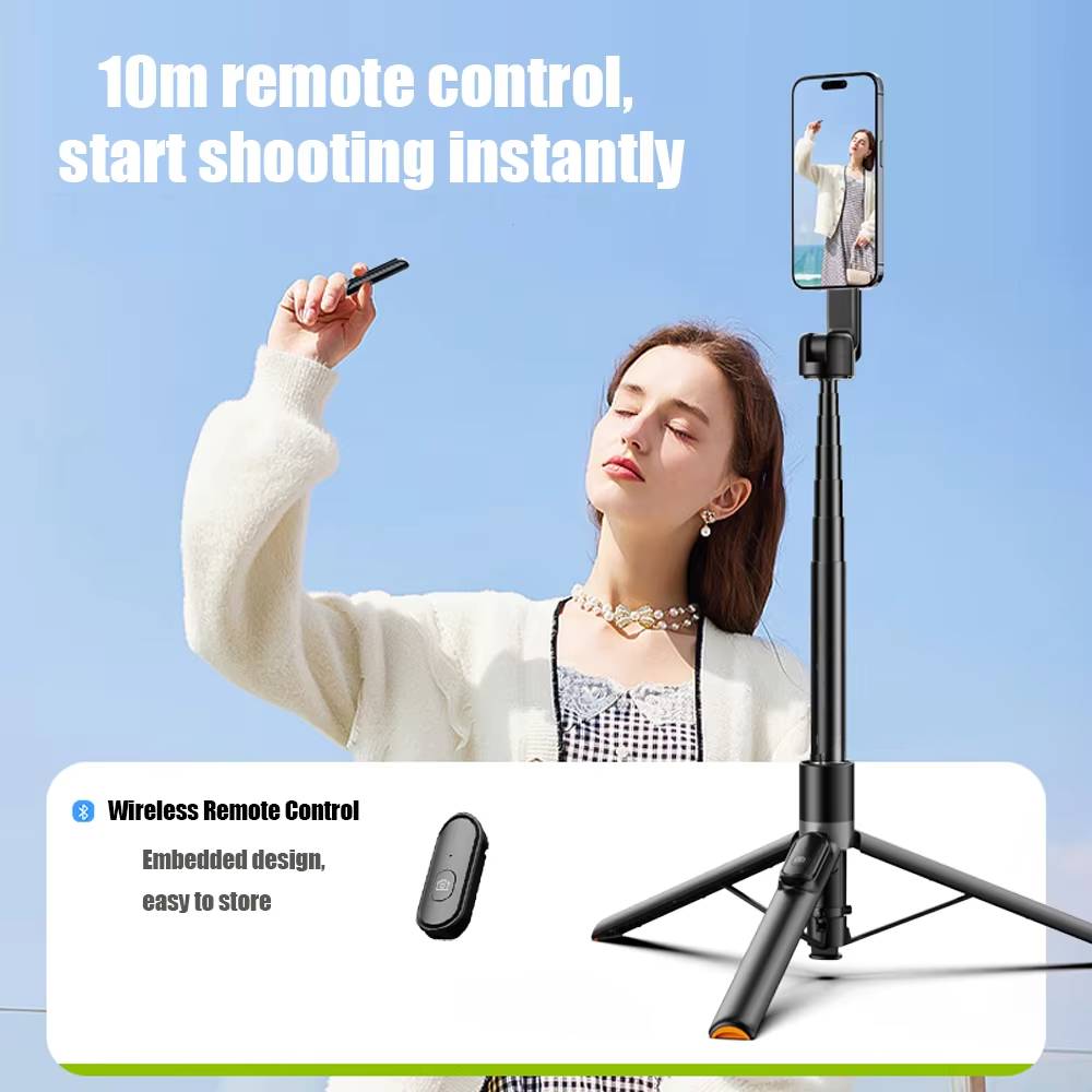 MagSafe Phone Selfie Stick with One-Touch Pop-Out Base