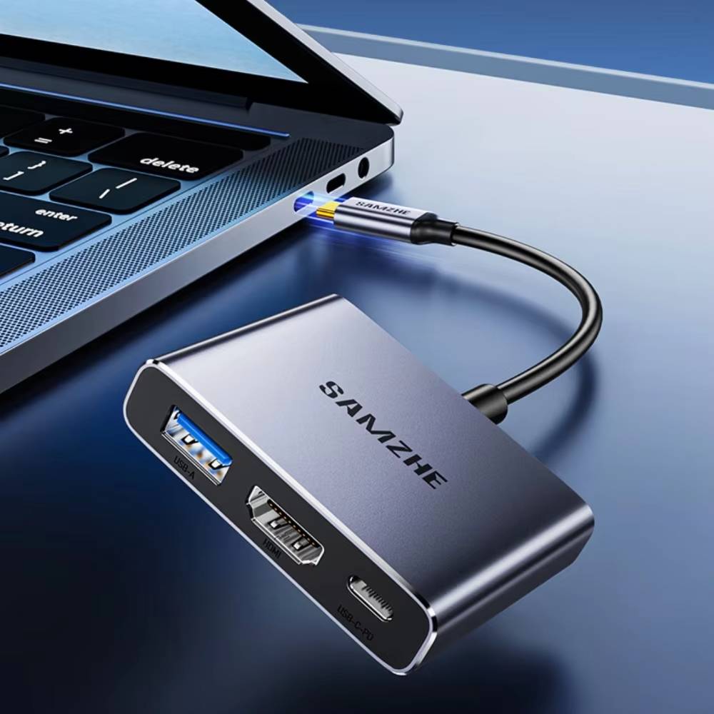 3 IN 1 USB-C to 4K HDMI USB3.0 PD100W Converter Adapter