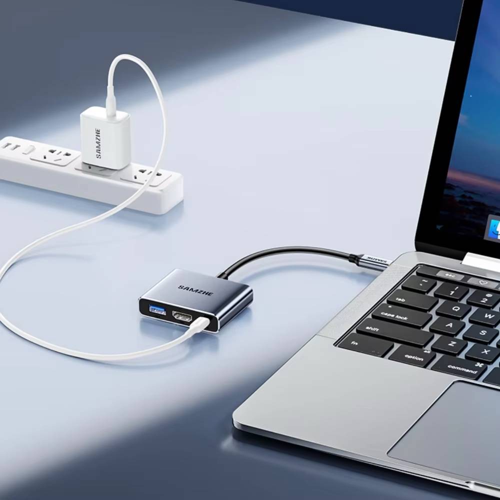 3 IN 1 USB-C to 4K HDMI USB3.0 PD100W Converter Adapter