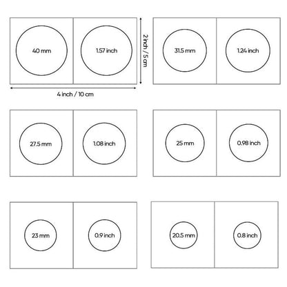 Collectable Coin Holders Paper Flips 2x2 - 50 Pcs
