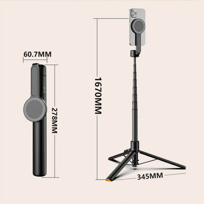 MagSafe Phone Selfie Stick with One-Touch Pop-Out Base