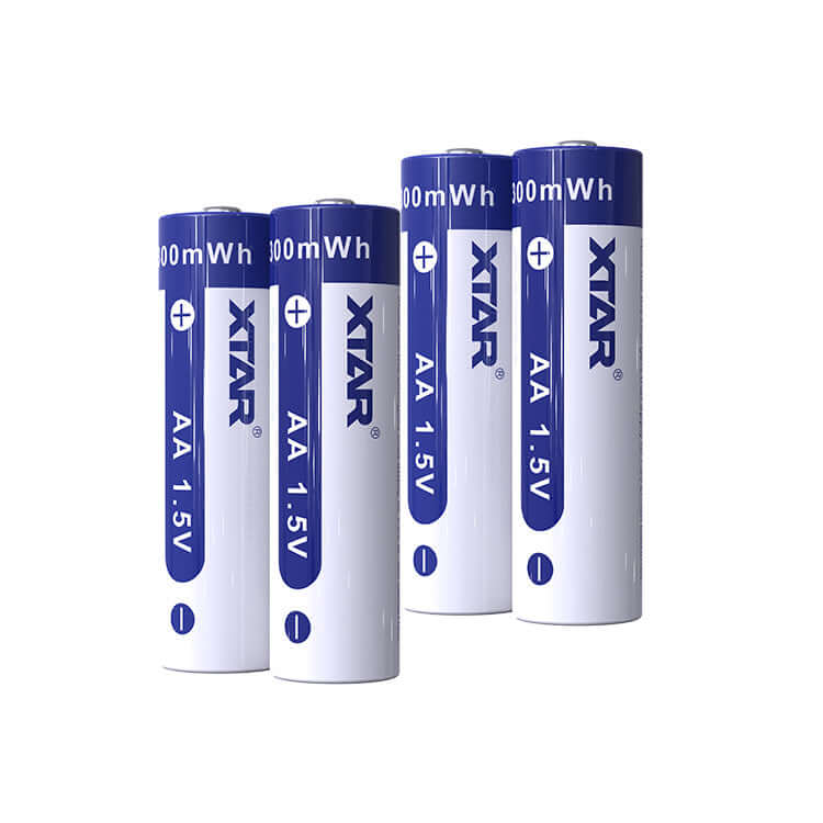 4 Pcs AA 1.5V Li-ion Rechargeable Battery 2000mAh with Charger