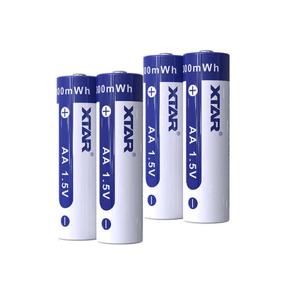 4 Pcs AA 1.5V Li-ion Rechargeable Battery 2000mAh with Charger