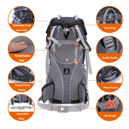 60L Camping Backpack – Ideal for Hiking, Climbing and Mountaineering ZYQS7146