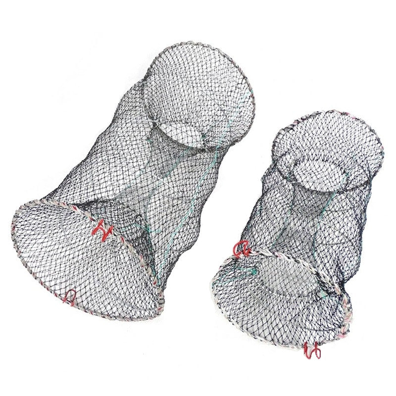 Durable Folding Crab Cage - Reusable Spring Fishing Trap Net for Easy Catching