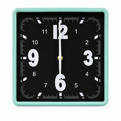 25cm Square Plastic Wall Clock – HA-8