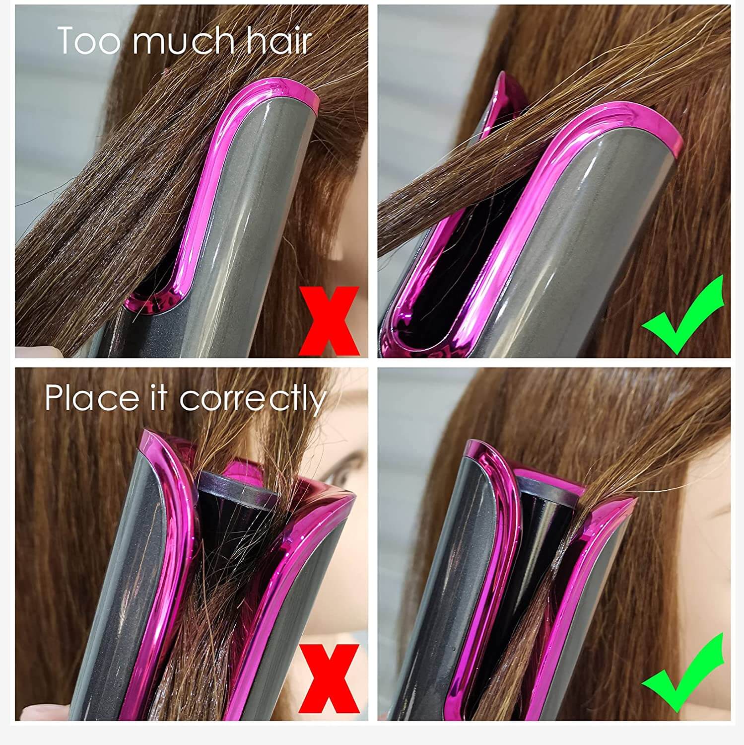 Hair curler with ceramic barrel