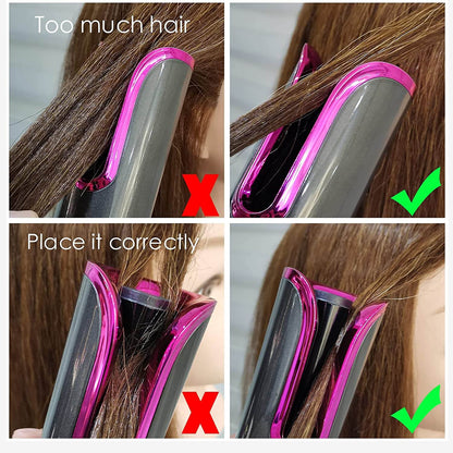 Hair curler with ceramic barrel