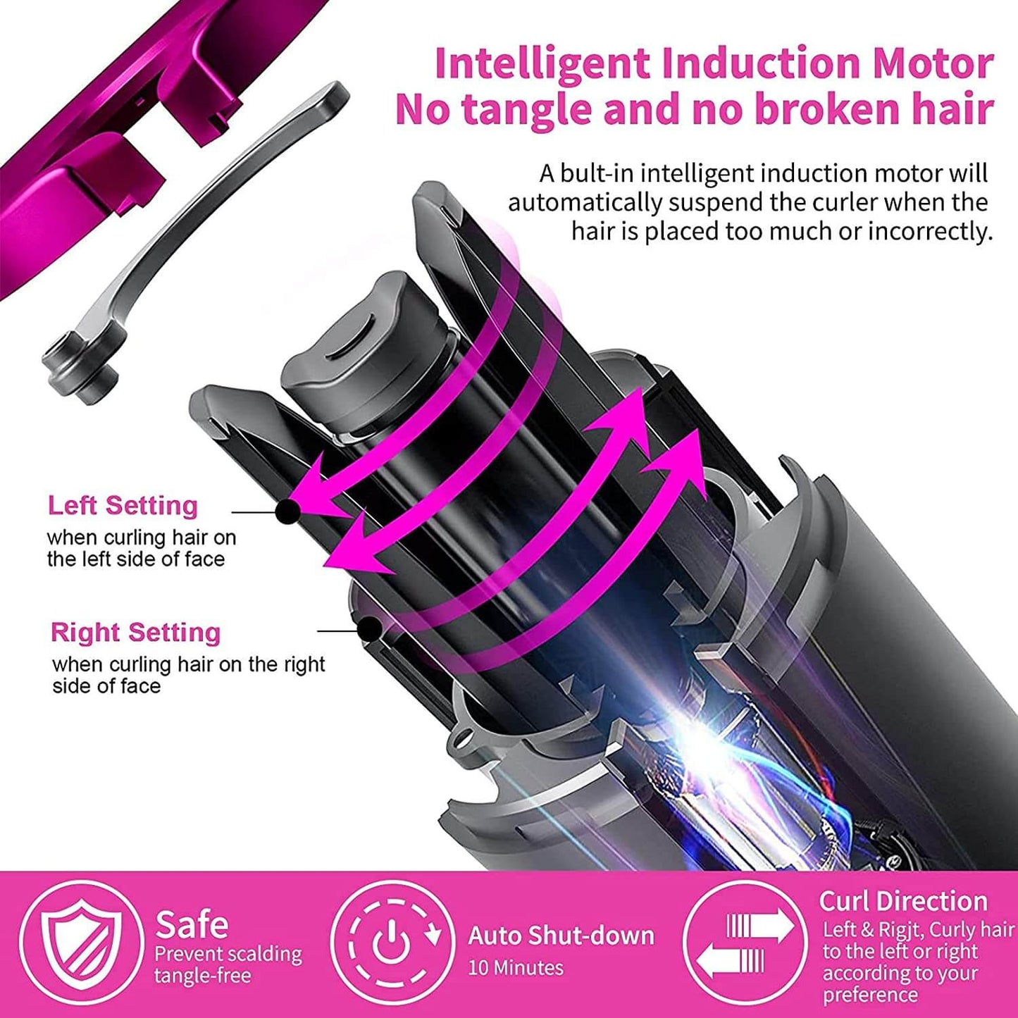 Portable hair curling iron