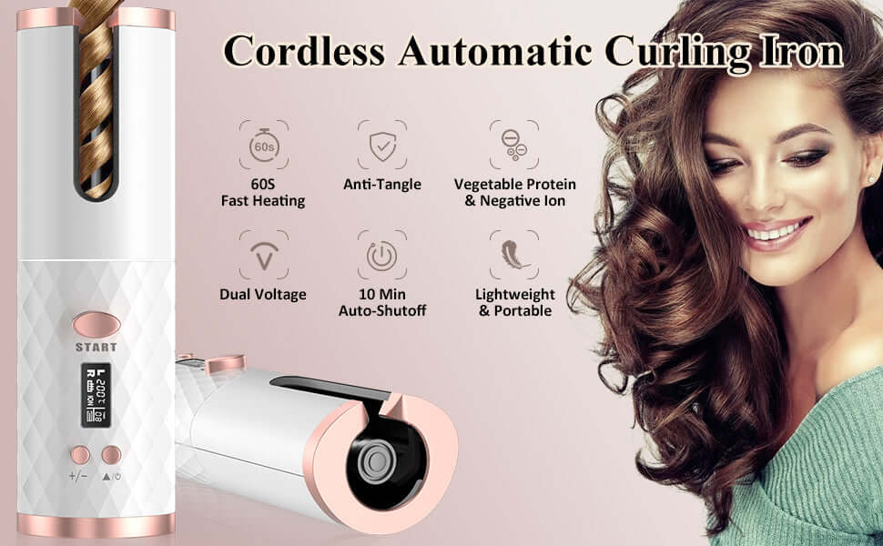 Cordless Automatic Hair Curler - The Shopsite