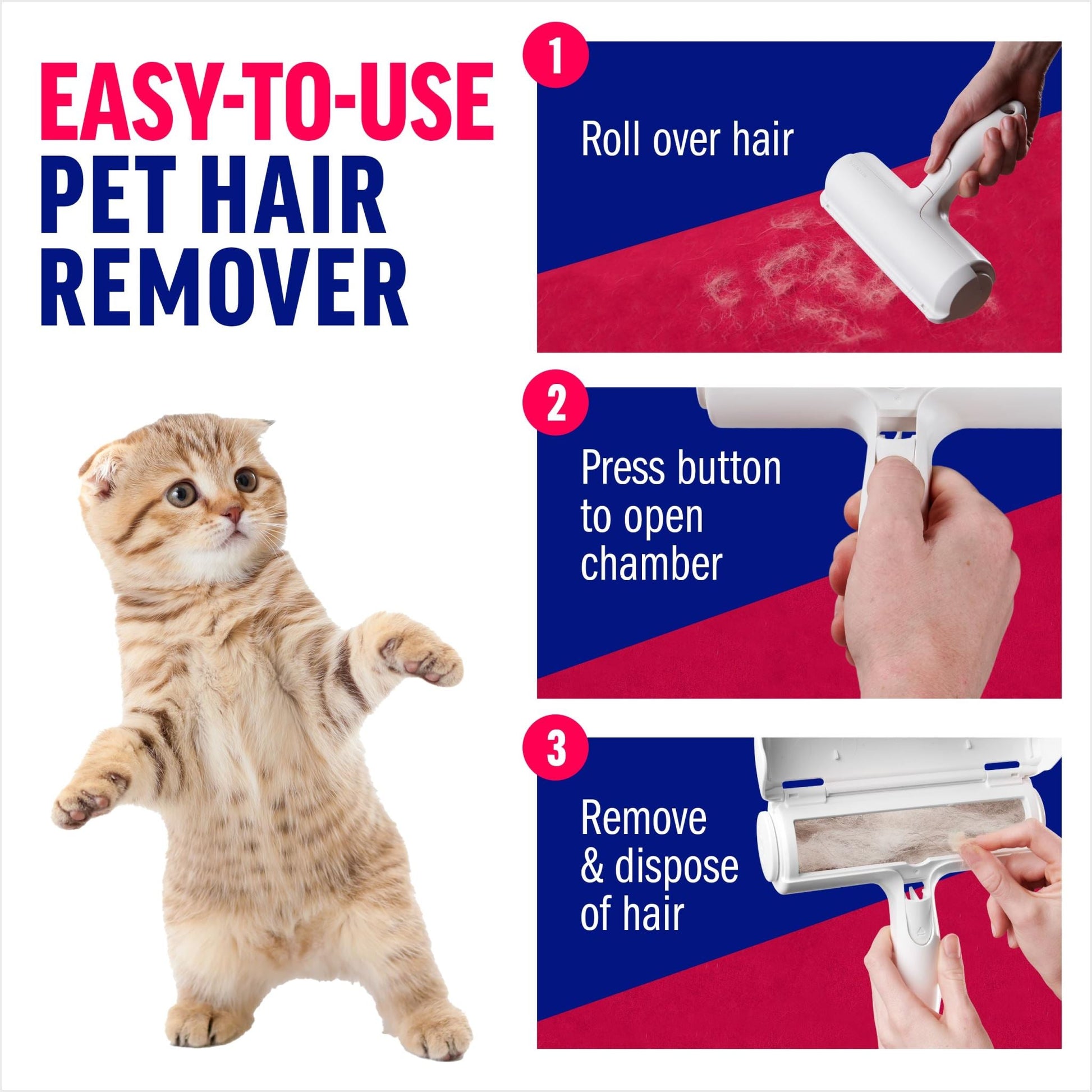 Hair remover for couch and carpet