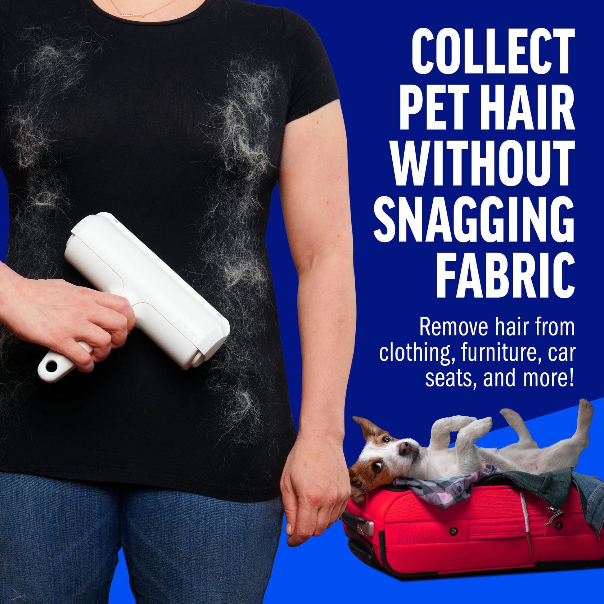 Easy to clean pet hair brush
