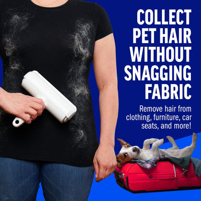Easy to clean pet hair brush
