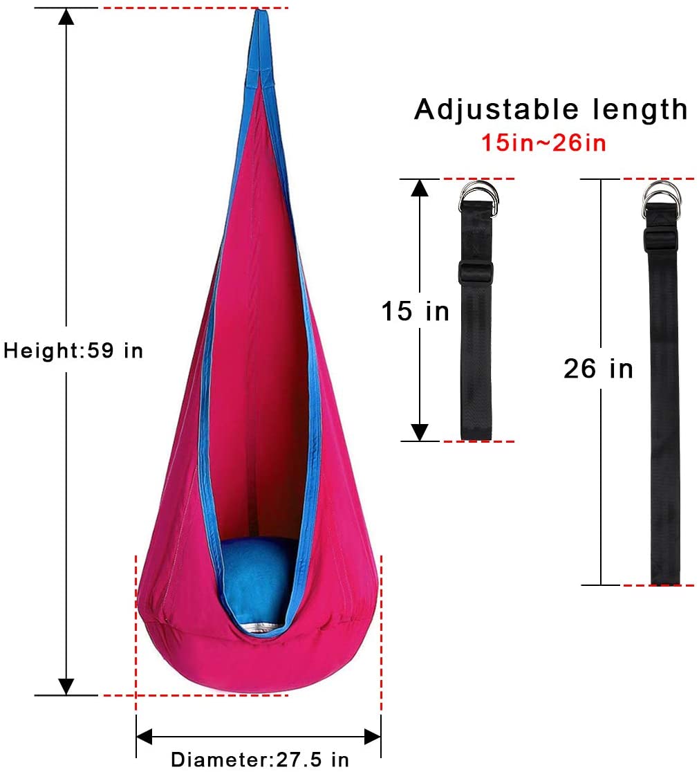 Kids Pod Swing Chair Tent Hanging Seat Hammock - The Shopsite