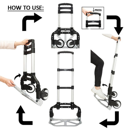 Hand Trolley Foldable 170lbs capacity