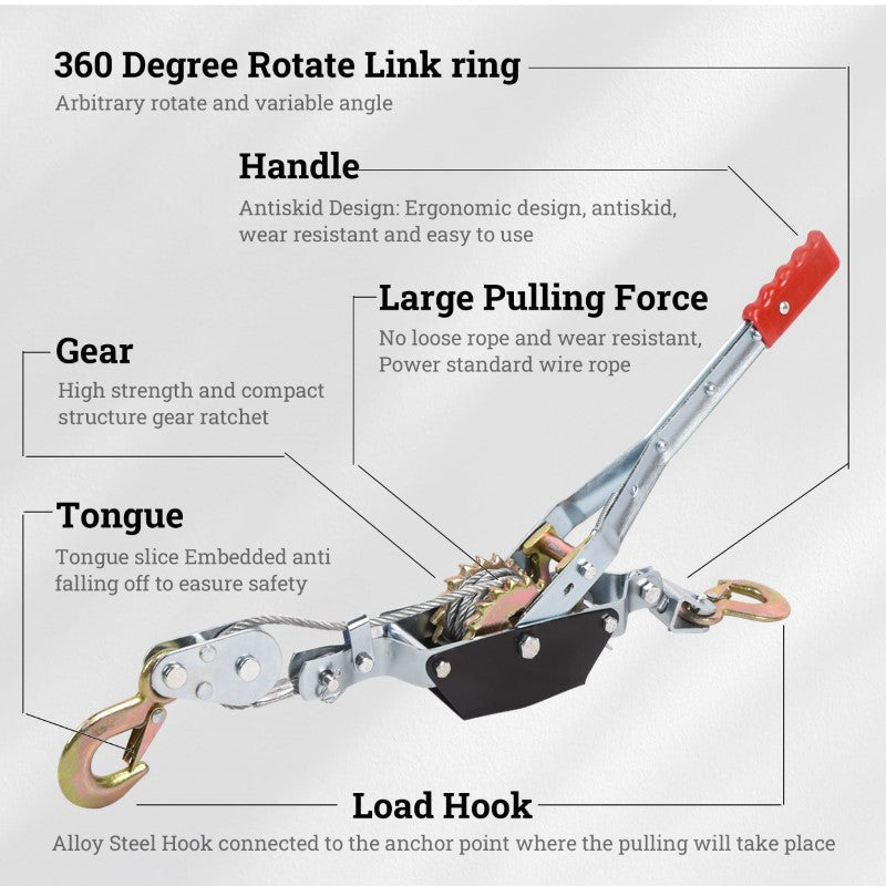Galvanized finish on power puller