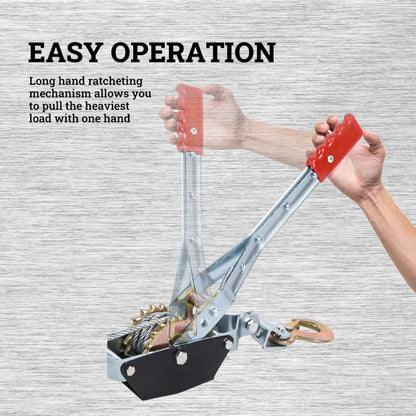 Winch puller ratchet mechanism