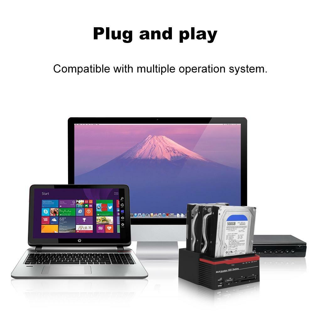 Triple Slot Hard Drive Docking Station - The Shopsite