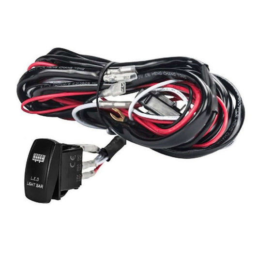 Led light bar wiring harness kit