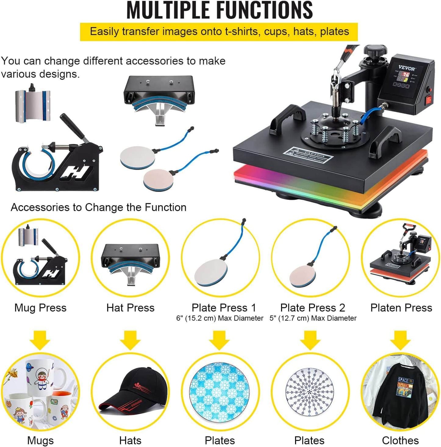 Heat Press Machine Transfer T-Shirt Printer