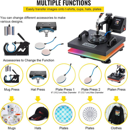 Heat Press Machine Transfer T-Shirt Printer