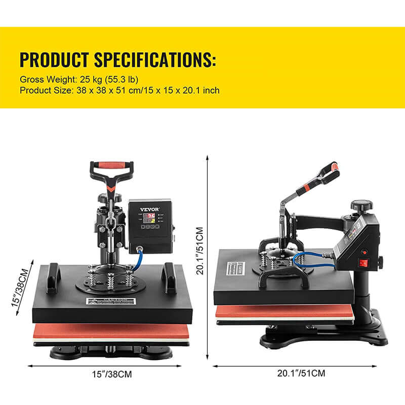 Digital Heat Press Machine Transfer T-Shirt Printer - The Shopsite