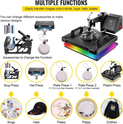 Heat Press Machine Transfer T-Shirt Printer