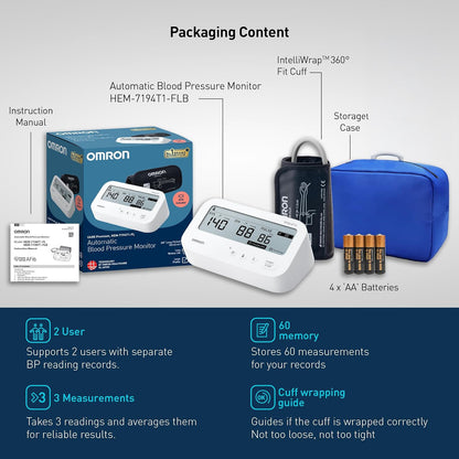 Omron HEM7194T1 Automatic Blood Pressure Monitor