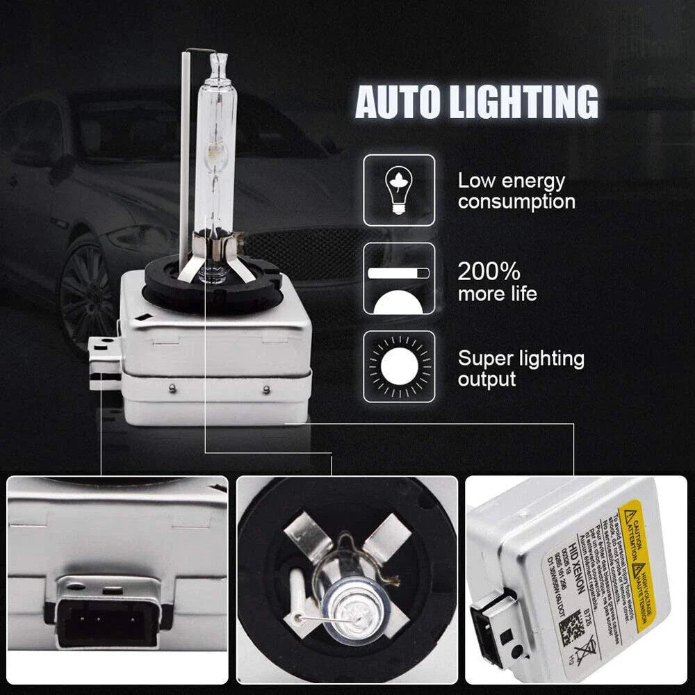 HID Bulb Xenon Car Headlight D1S 4300K Pair