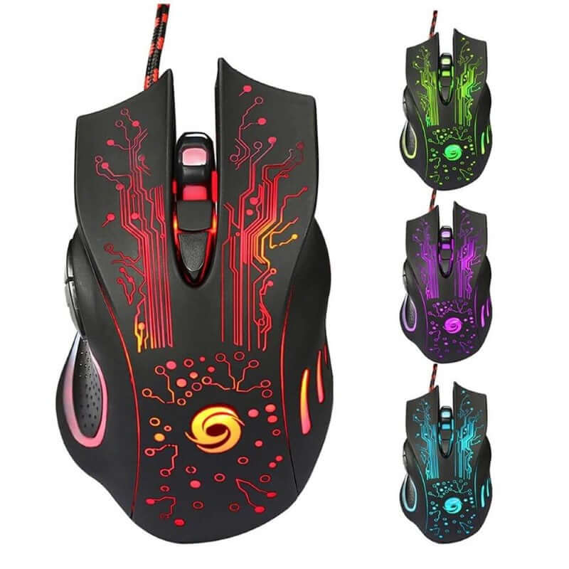 Gaming Mouse 3200DPI LED Light - The Shopsite