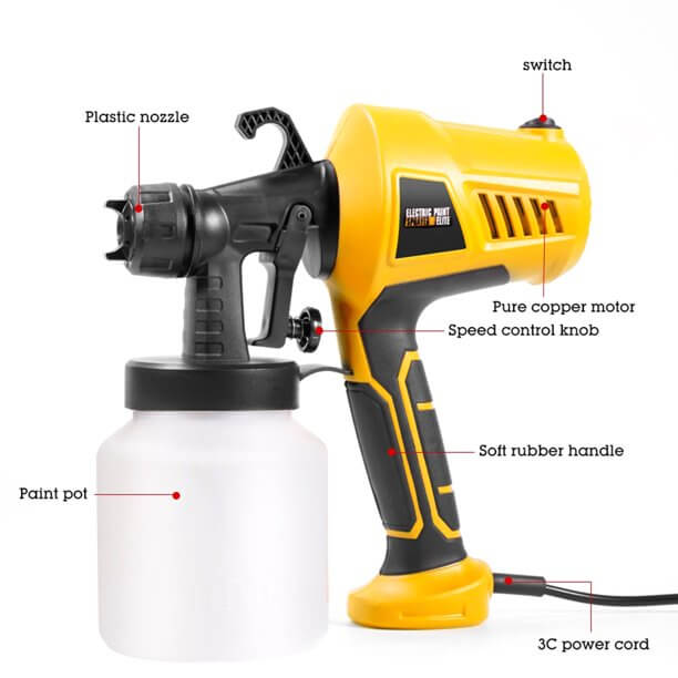 Electric Paint Spray Gun 400W Paint Sprayer - The Shopsite