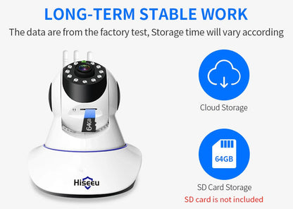 Wireless Security Camera 1080p Home WIFI with 32Gb SD Card