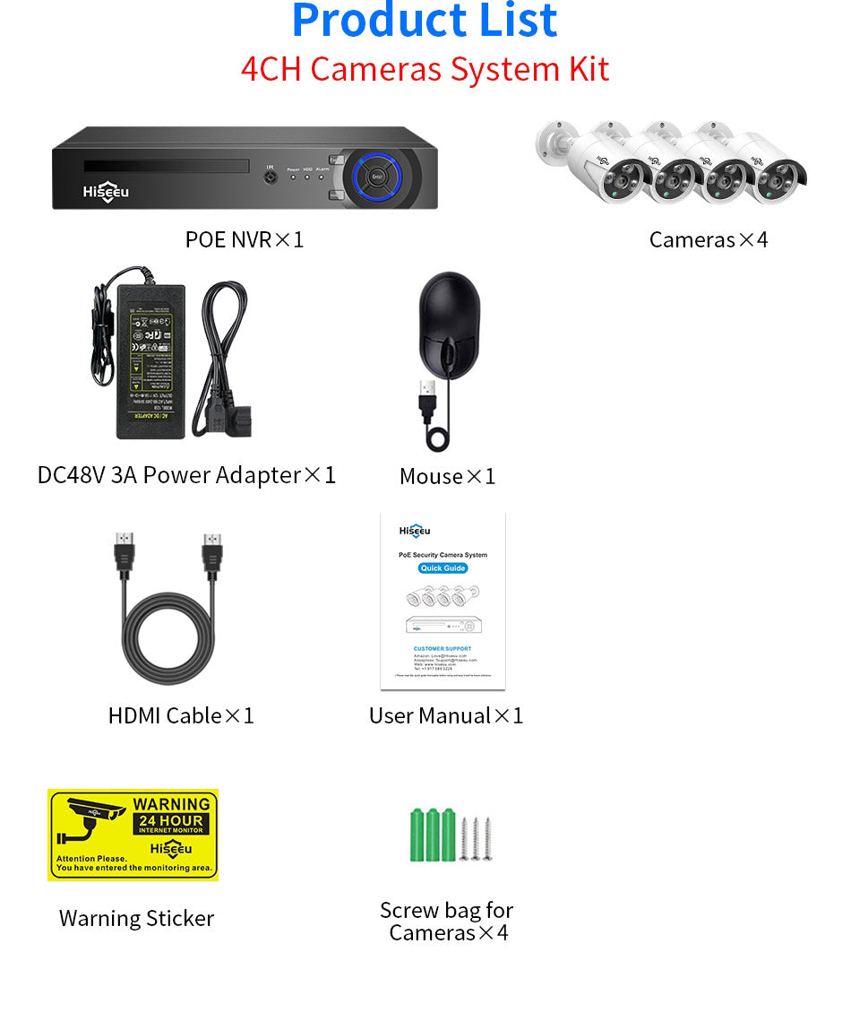 3MP Wireless Security Camera System
