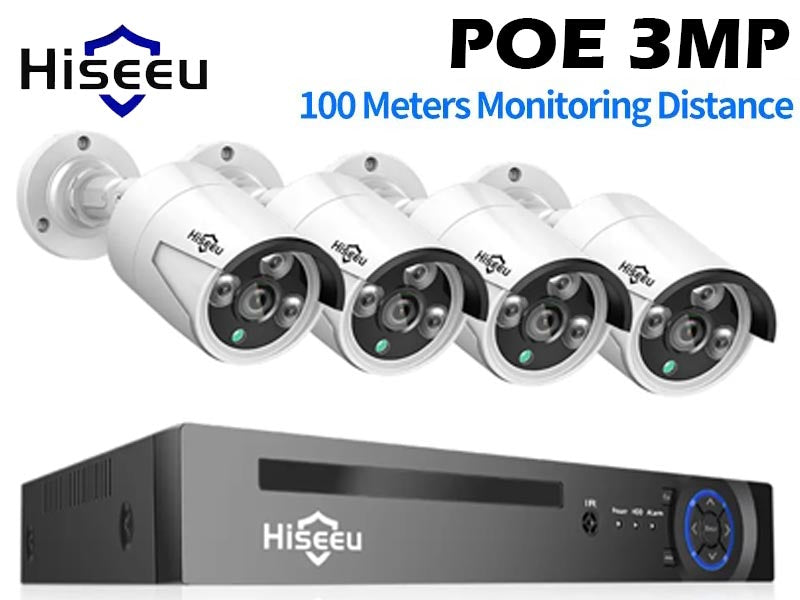 Security Camera System 3MP POE Security Surveillance Camera IP Camera - The Shopsite