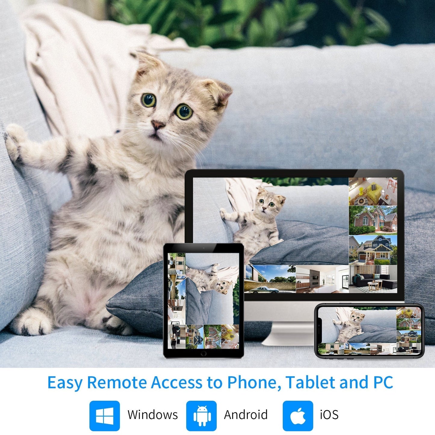 Hiseeu Wireless Security Camera System