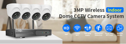 Security Camera System 3Mp CCTV Surveillance Wireless Camera System - The Shopsite