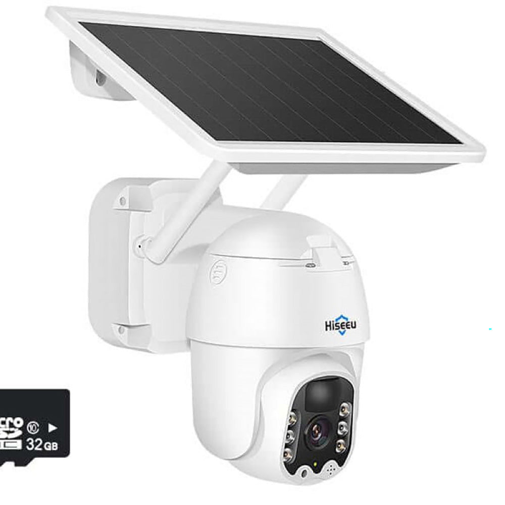 Wireless solar security camera