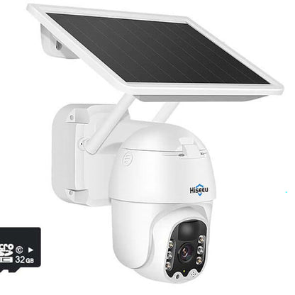 Wireless solar security camera