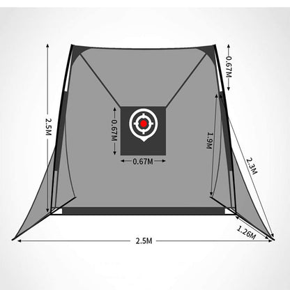 PGM Golf Hitting Cage Training Aids 2.5M - The Shopsite