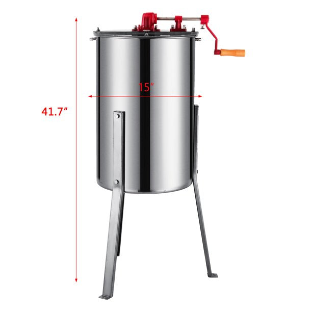 Honey extractor with clear lids