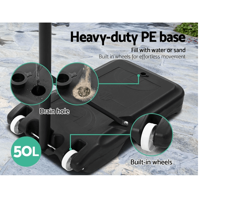 Adjustable Basketball Hoop 1.6 to 2.1m
