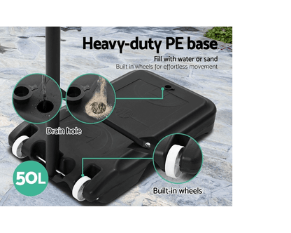 Adjustable Basketball Hoop 1.6 to 2.1m