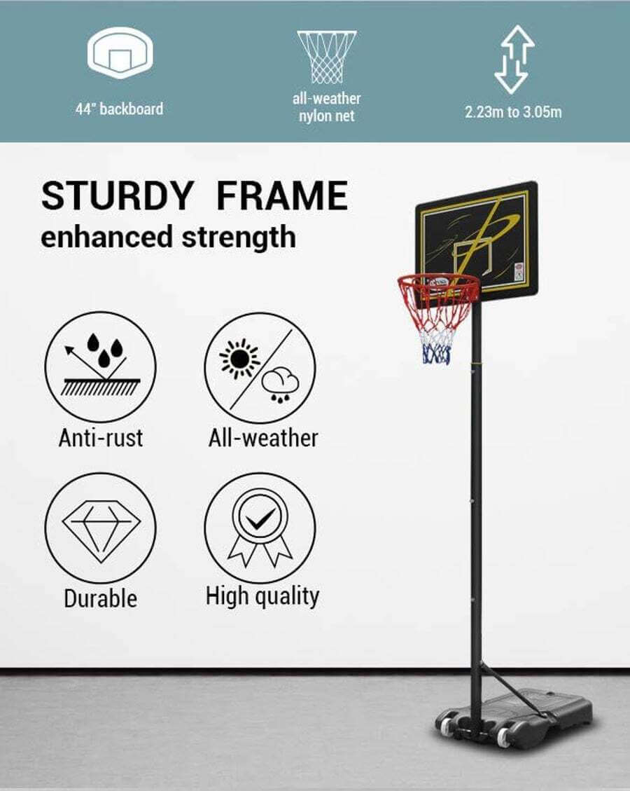 Adjustable Basketball Hoop 1.6 to 2.1m - The Shopsite