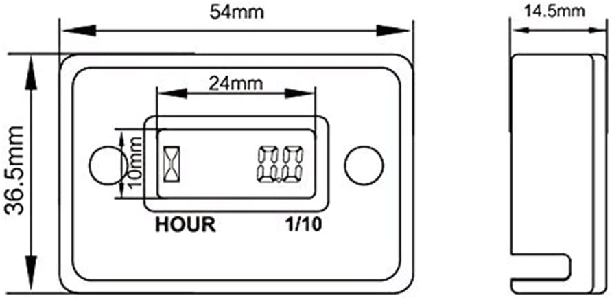 Hour Meter Nductive Hour Meter For Gas Engine Lawn Mower Dirt Bike Motorcycle Motocross Snowmobile - The Shopsite