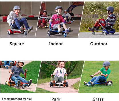 Hoverkart attached to hoverboard