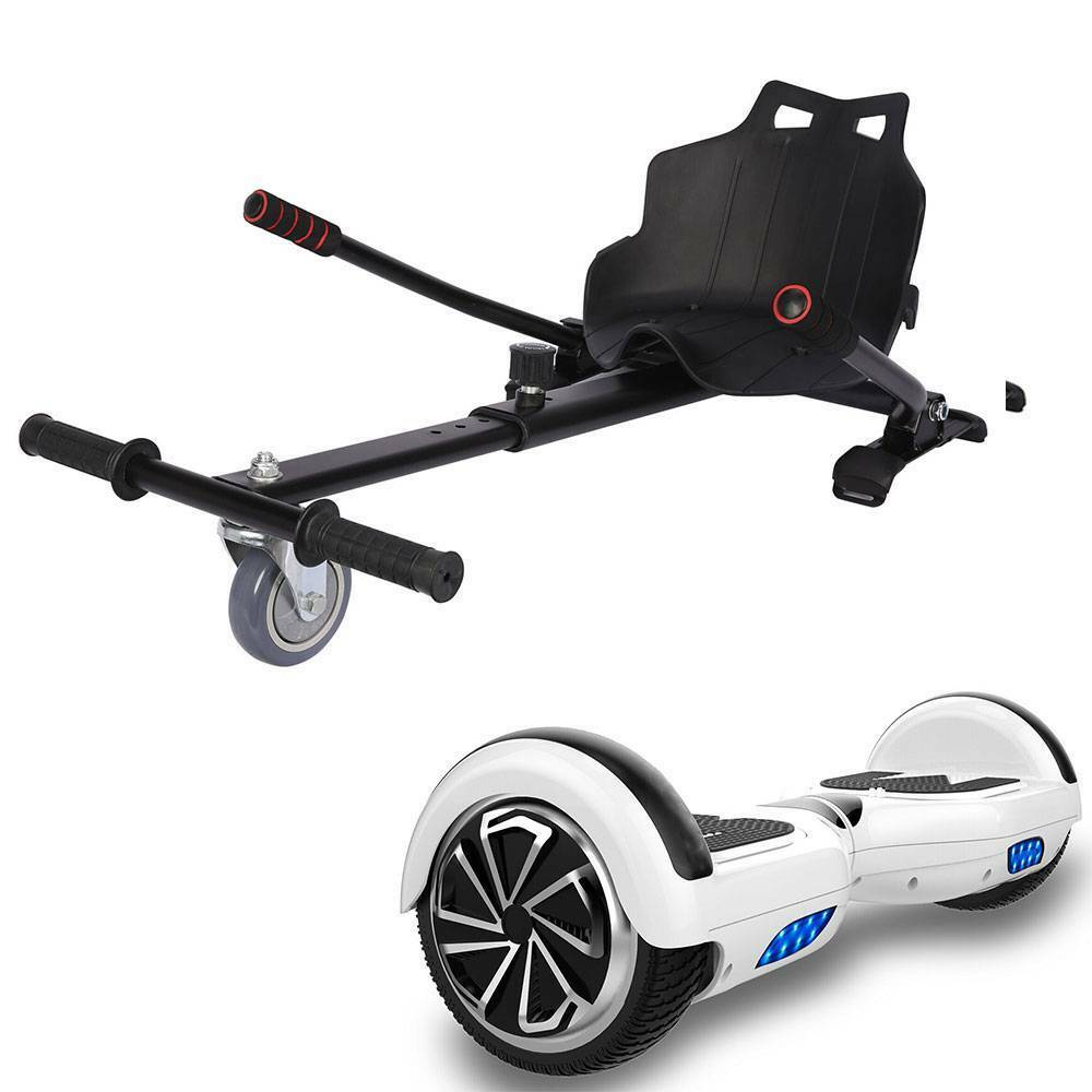 black hoverboard go cart